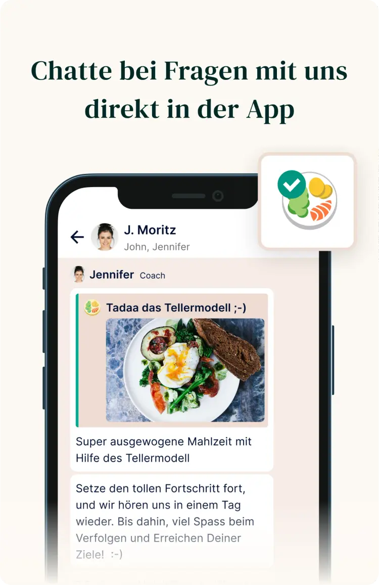 Chatte mit unseren Ernährungsfachkräften