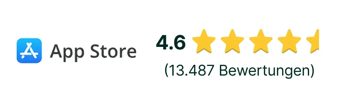 App Store – 4,6 von 5 Sternen