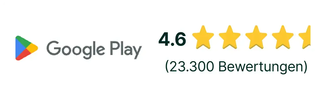 Google Play – 4,6 von 5 Sternen