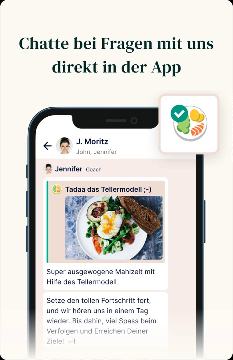 Chatte mit unseren Ernährungsfachkräften